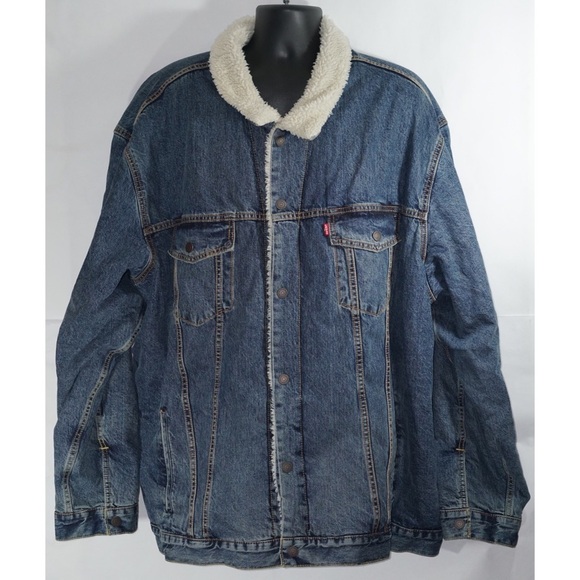 Levi's Other - Levis Sherpa Lined Denim Trucker Jean Jacket 5XL